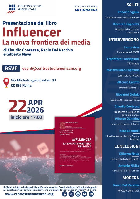 Presentazione del libro: "Influencer, la nuova frontiera dei media"